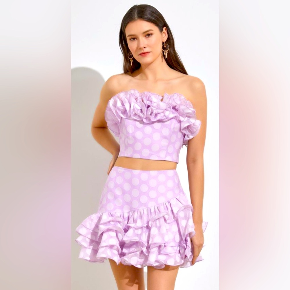 Ruffle Detail Skirt Set